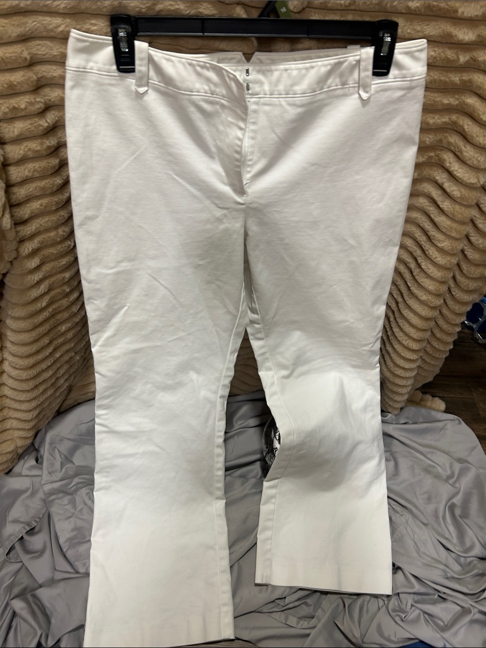Ann Taylor White Flare Jeans